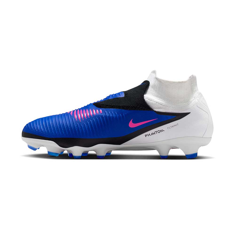 Phantom 6 High Pro FG Soccer Cleat - Racer Blue/Pink Blast/White - Regular (D) - Image 3