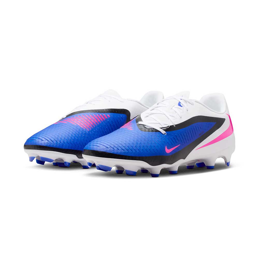 Phantom 6 Low Academy FG/MG Soccer Cleat - Racer Blue/Pink Blast/White - Regular (D) - Image 2