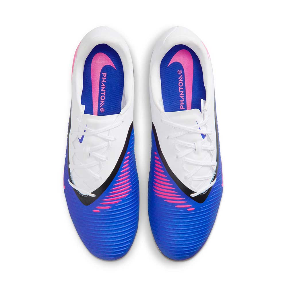 Phantom 6 Low Academy FG/MG Soccer Cleat - Racer Blue/Pink Blast/White - Regular (D) - Image 4