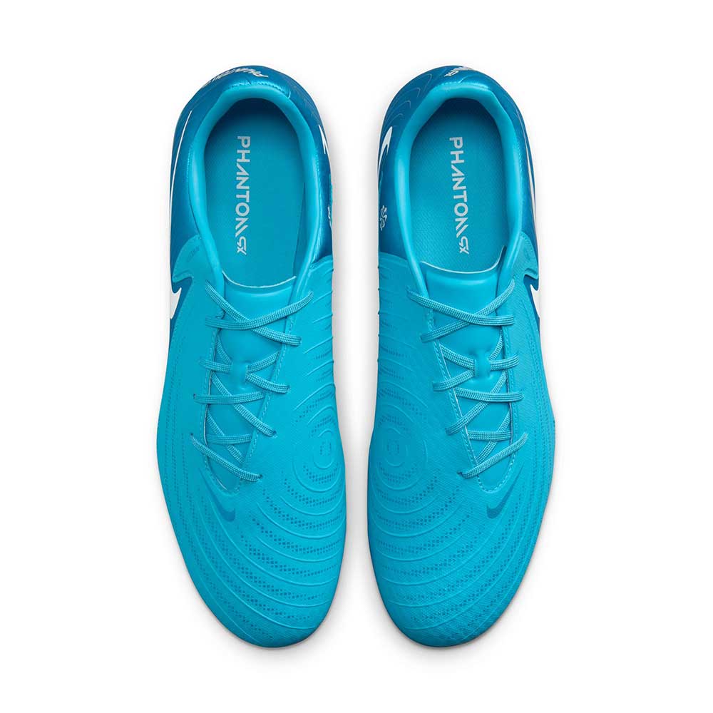 Nike Phantom GX 2 Academy MG Low-Top Soccer Cleats - Blue Fury/White - Regular (D) - Image 5