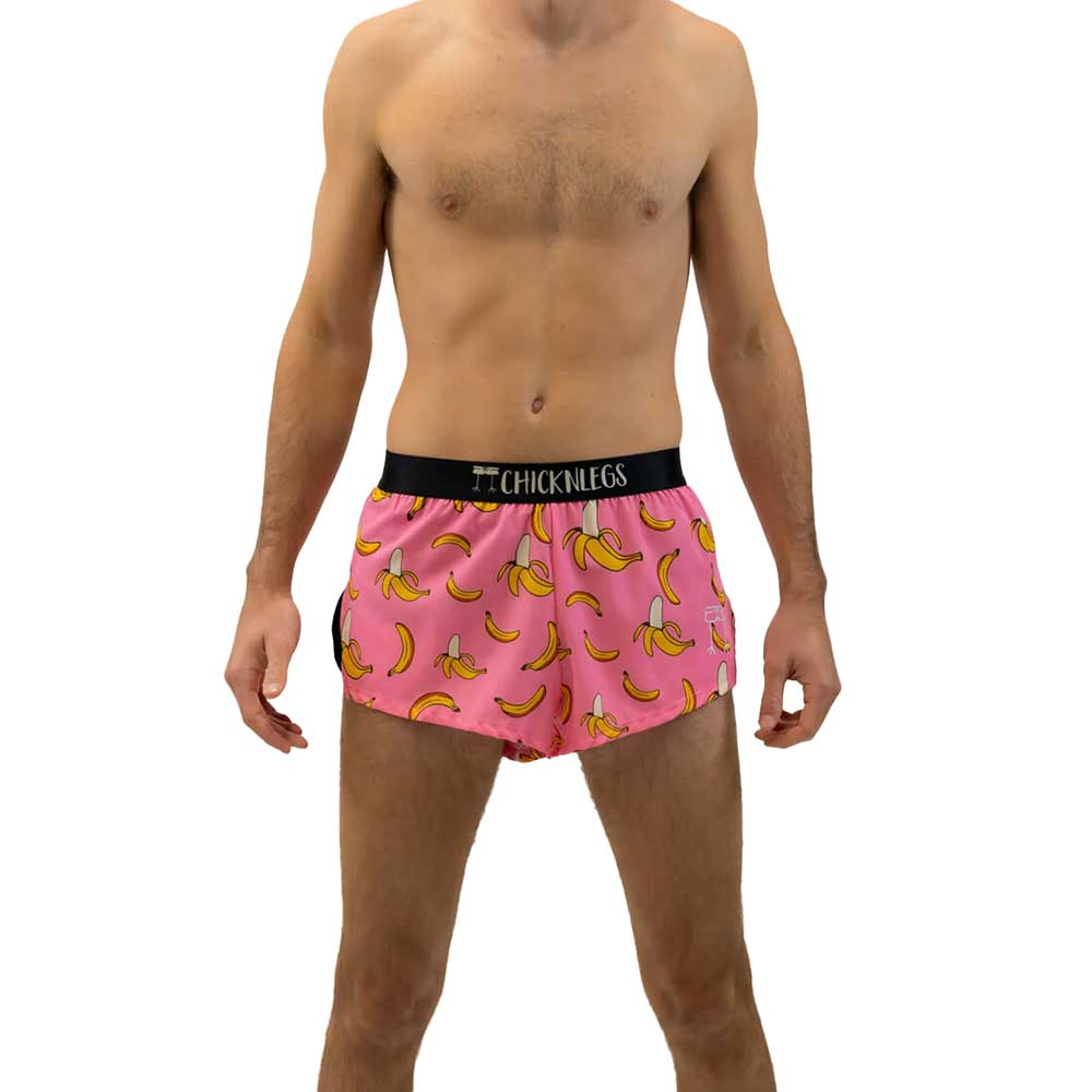 Men's Pink Bananas 2" Split Short - Pink Bananas - Image 2