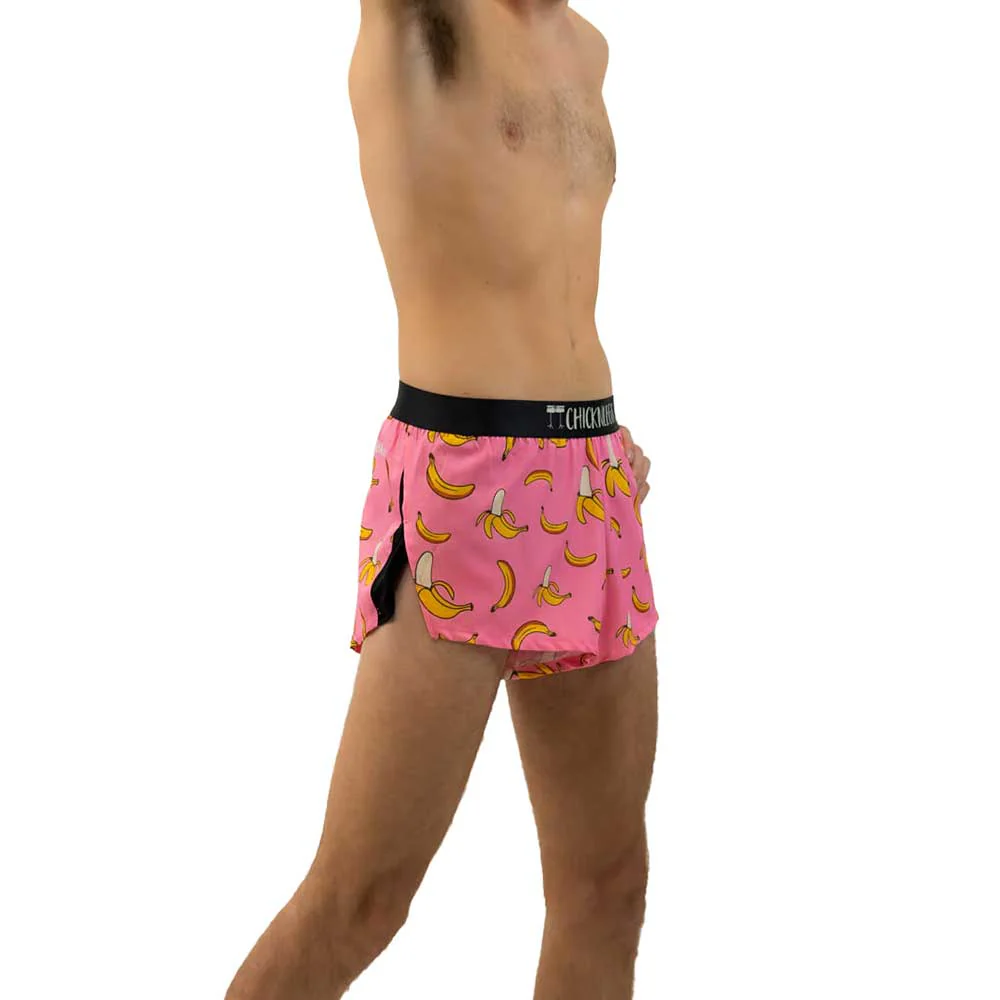 Men's Pink Bananas 2" Split Short - Pink Bananas - Image 3