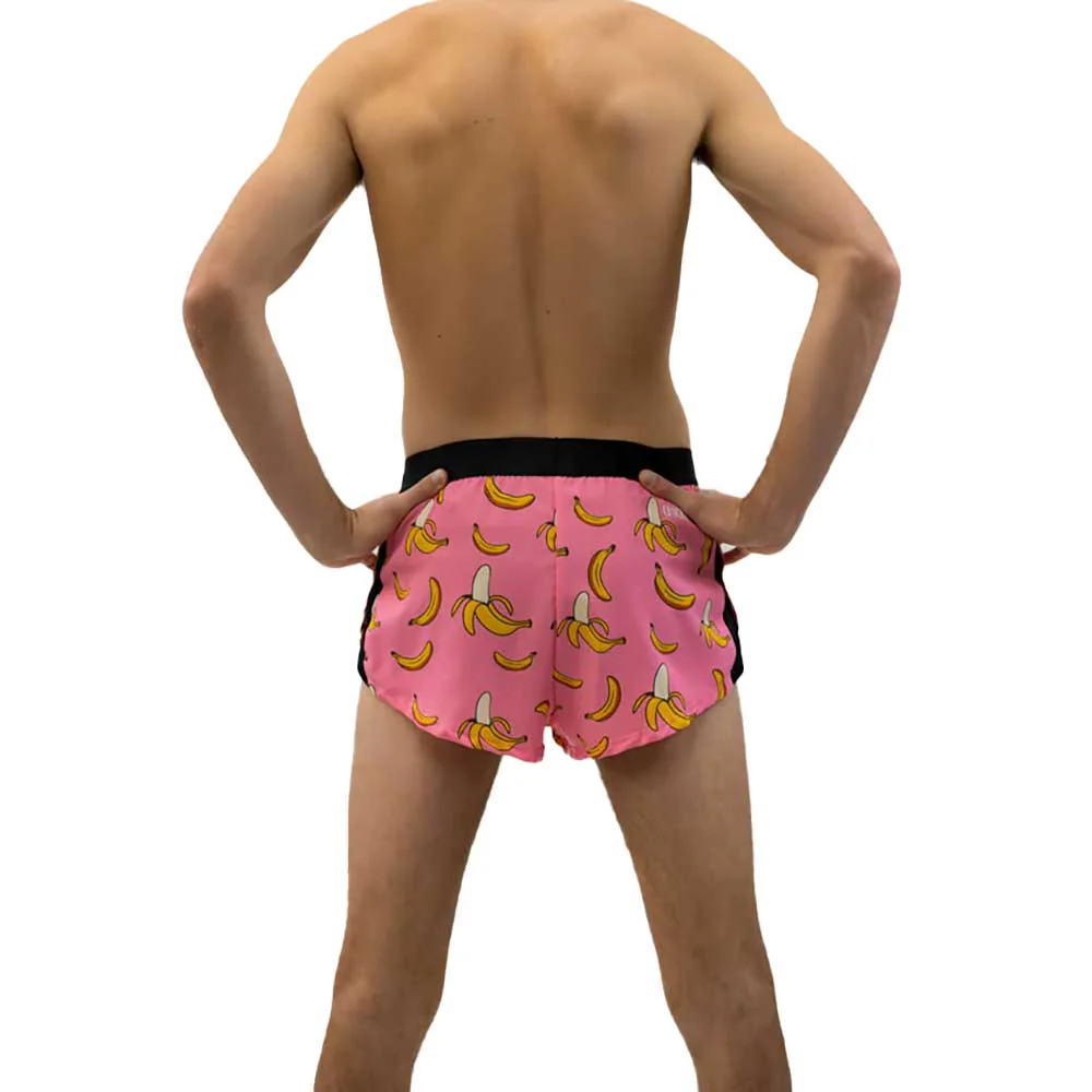 Men's Pink Bananas 2" Split Short - Pink Bananas - Image 4