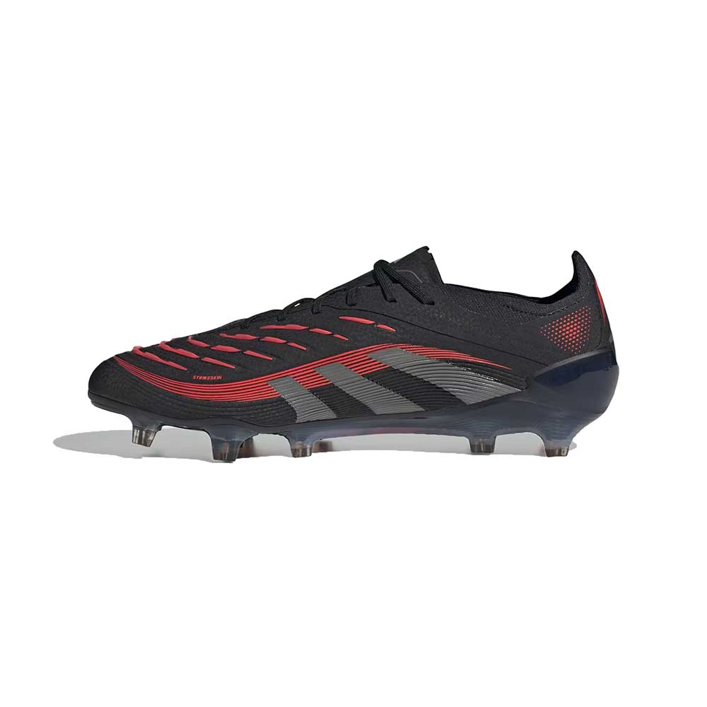 Men's Predator Elite FG Soccer Cleat - Core Black/Grey Four/Lucid Red - Regular (D) - Image 3