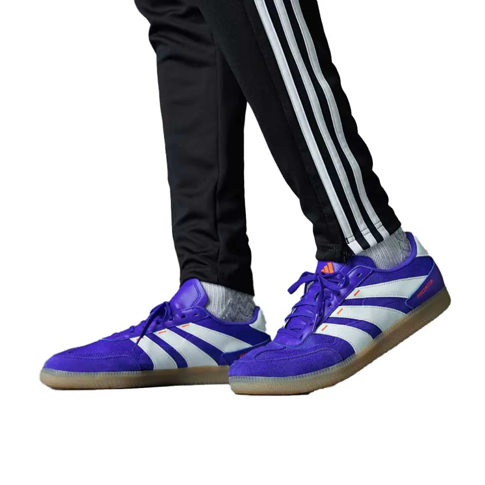 Men's Predator Freestyle Indoor Soccer Shoe - Lucid Blue/Cloud White/Solar Red - Regular (D) - Image 3