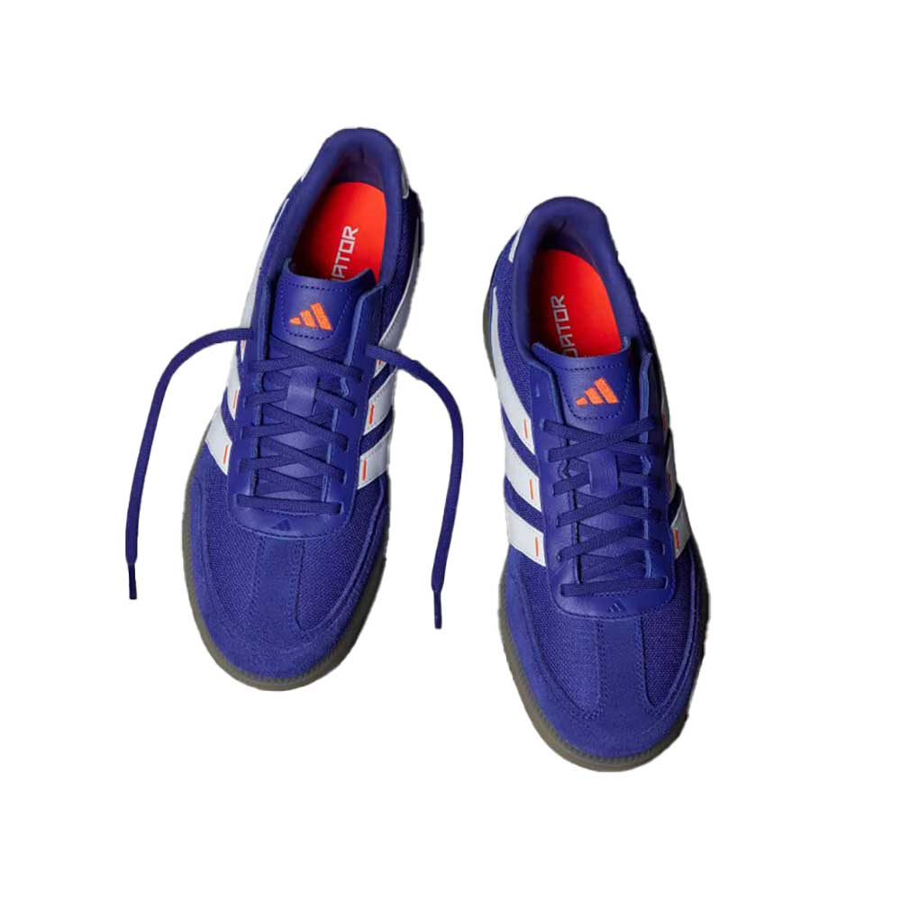 Men's Predator Freestyle Indoor Soccer Shoe - Lucid Blue/Cloud White/Solar Red - Regular (D) - Image 4