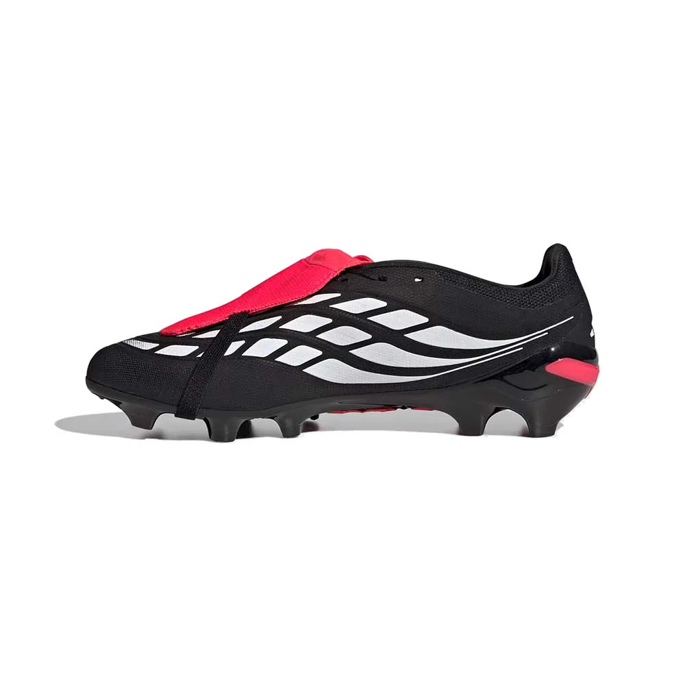 Predator League FT FG Soccer Cleat - Core Black/Ftwr White/Lucid Red - Regular (D) - Image 3