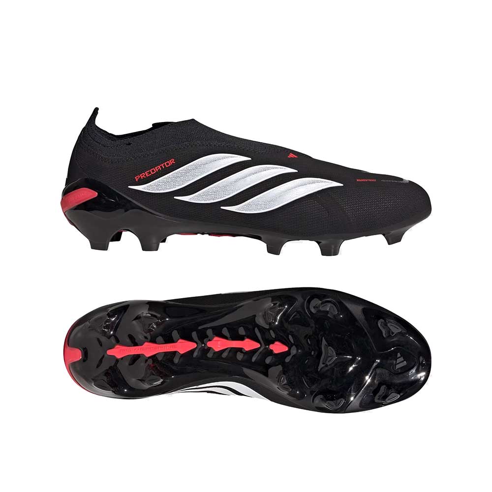 Men's Predator League LL FG Soccer Cleat - Core Black/Ftwr White/Lucid Red - Regular (D) - Image 5