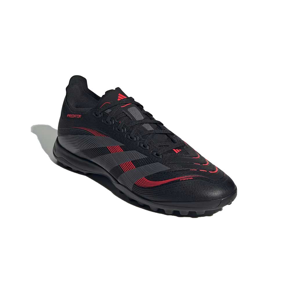 Predator League TF Soccer Shoe - Core Black/Grey Four/Lucid Red - Regular (D) - Image 2