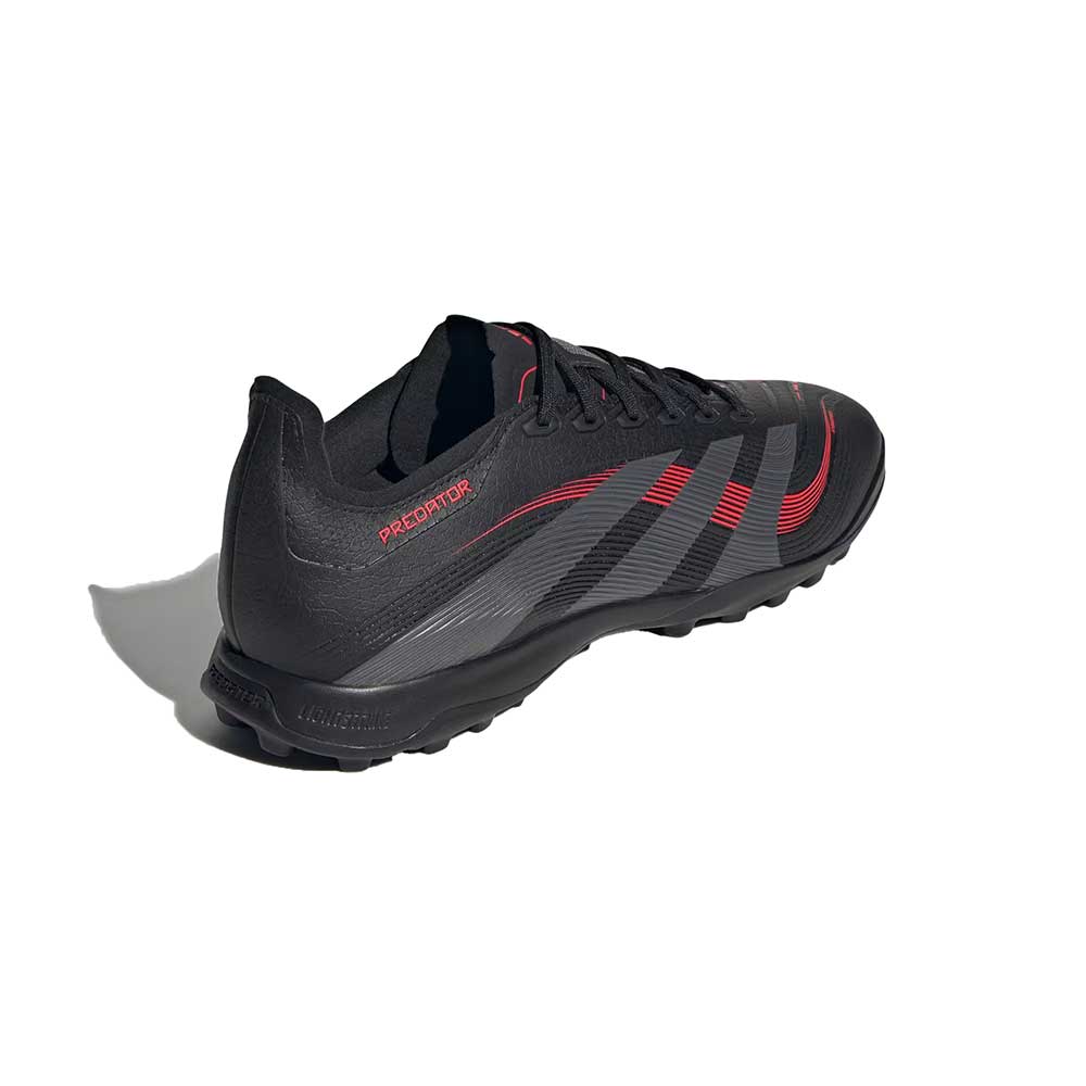 Predator League TF Soccer Shoe - Core Black/Grey Four/Lucid Red - Regular (D) - Image 3