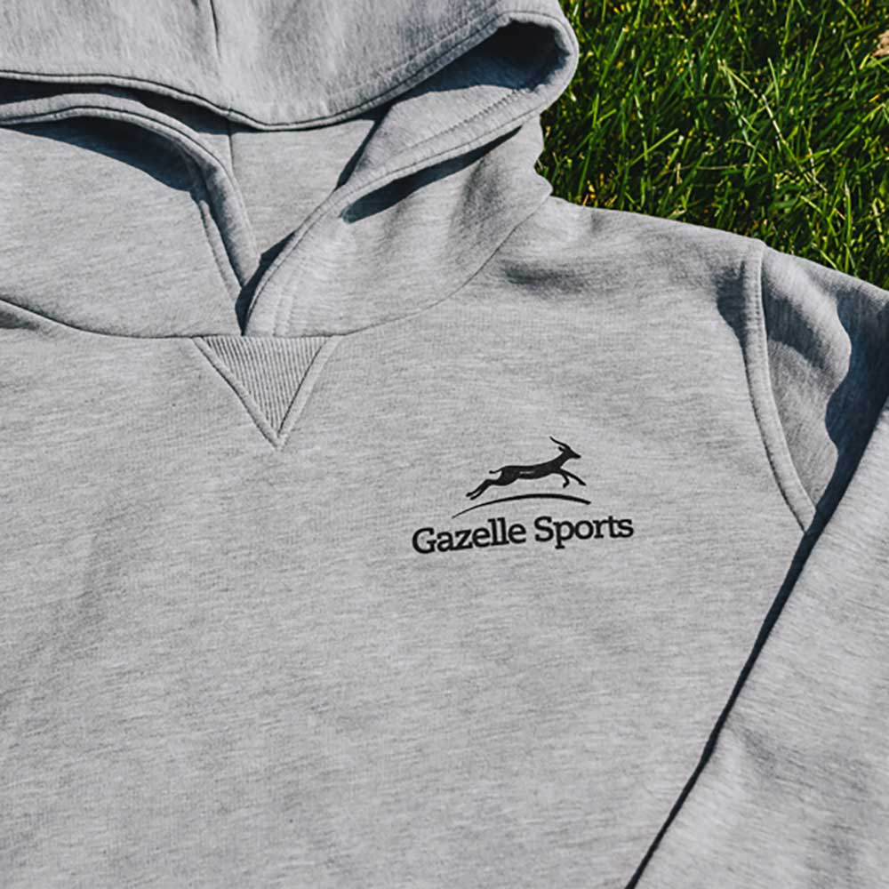 Run With Pride 2025 Poly Cotton Hoodie - Heather Gray - Image 3