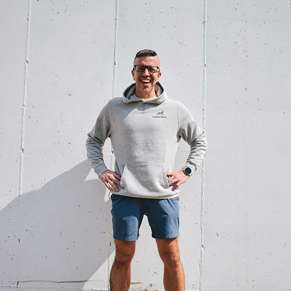 Run With Pride 2025 Poly Cotton Hoodie - Heather Gray - Image 6