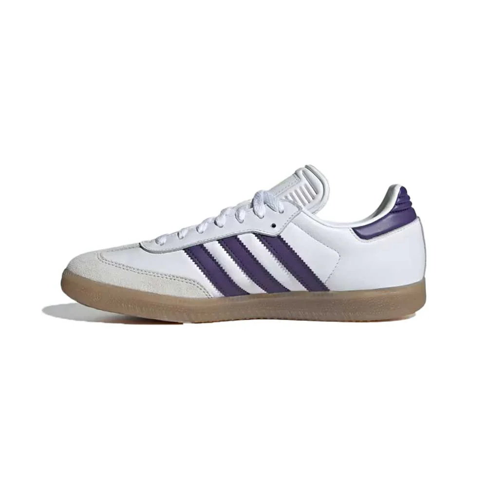 Samba Messi Indoor Soccer Shoe - Footwear White/University Purple/Gum - Regular (D) - Image 3