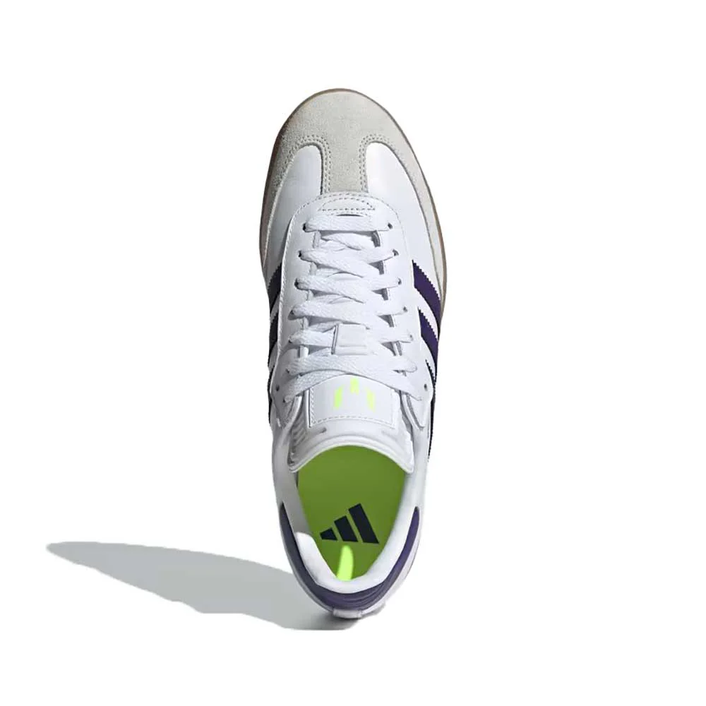 Samba Messi Indoor Soccer Shoe - Footwear White/University Purple/Gum - Regular (D) - Image 5