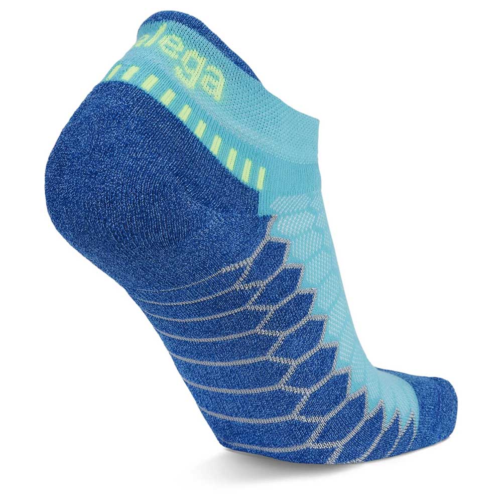 Silver No Show Tab Running Socks - Cobalt - Image 4