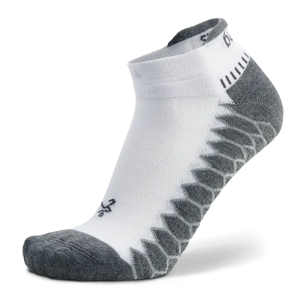 Silver No Show Tab - White S25