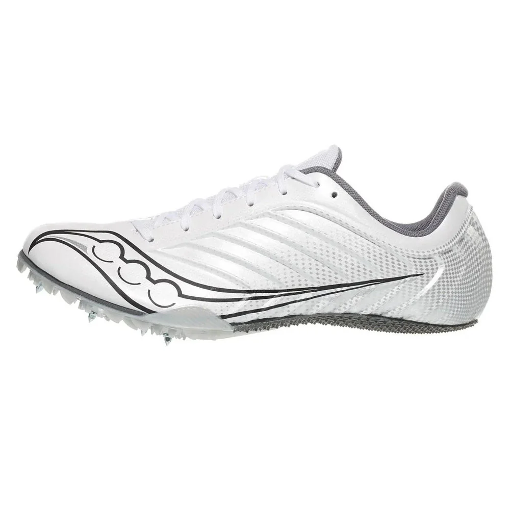 Men's Spitfire 5 Track Spike - White/ Carbon - Regular (D) - Image 2