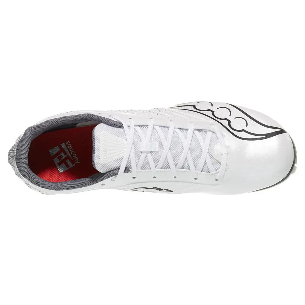 Men's Spitfire 5 Track Spike - White/ Carbon - Regular (D) - Image 3