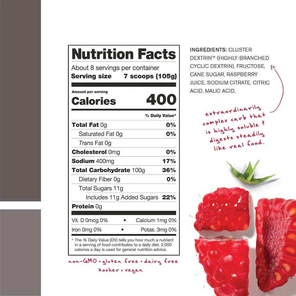 Super High-Carb 8 Serving Bag - Raspberry - Image 3