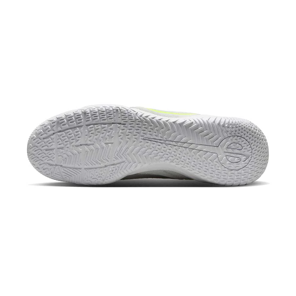 Tiempo Legend 10 Academy IC Indoor Soccer Shoe - Metallic Silver/White/Volt - Regular (D) - Image 6