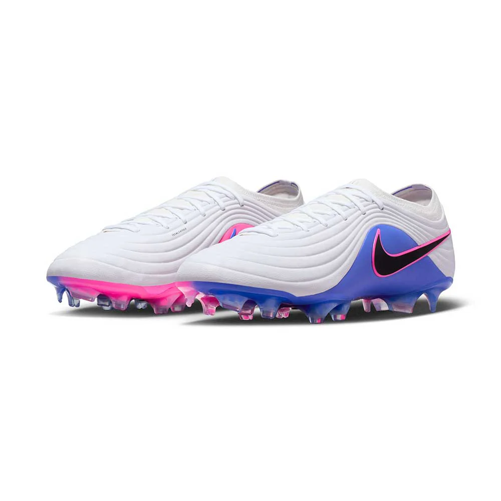 Tiempo Maestro Elite FG Soccer Cleat - White/Black/Racer Blue - Regular (D) - Image 2