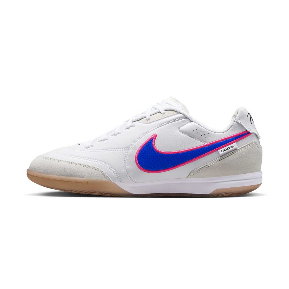 Men's Tiempo Street Gato Indoor Soccer Shoe - White/Racer Blue/Pink Blast - Regular (D) - Image 3