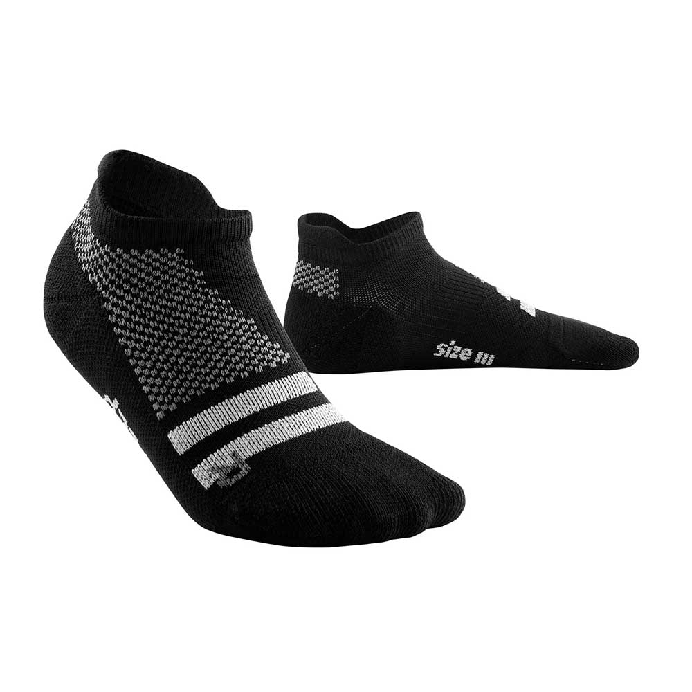 Men's Training No Show Socks -  Black Training
