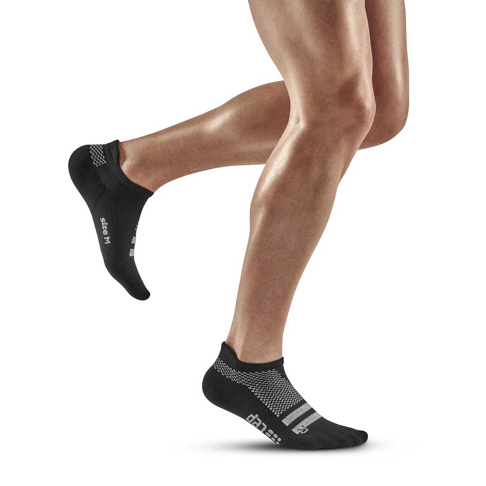 Men's Training No Show Socks -  Black Training - Image 2