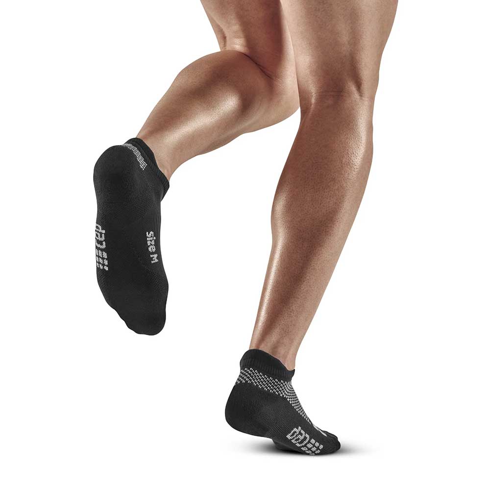 Men's Training No Show Socks -  Black Training - Image 3