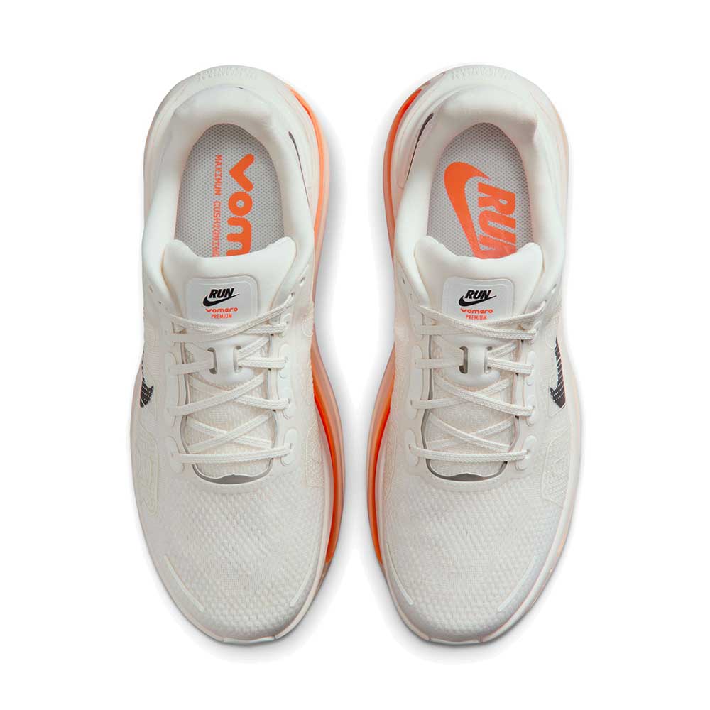 Men's Vomero Premium Running Shoe - Sail/Black/Coconut Milk/Total Orange - Regular (D) - Image 6