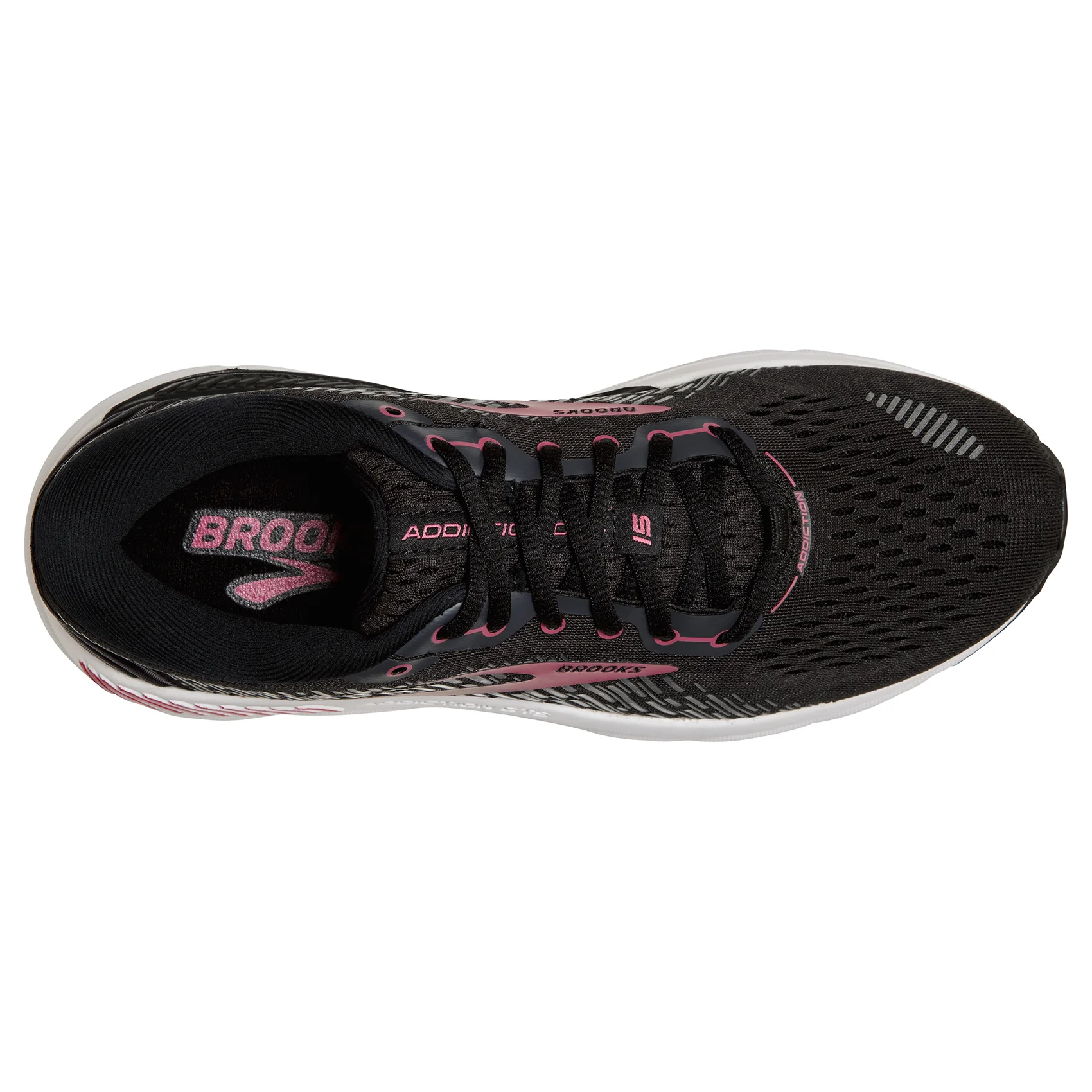 Women's Addiction GTS 15 Running Shoe - Black/Ebony/Mauvewood - Wide (D) - Image 5