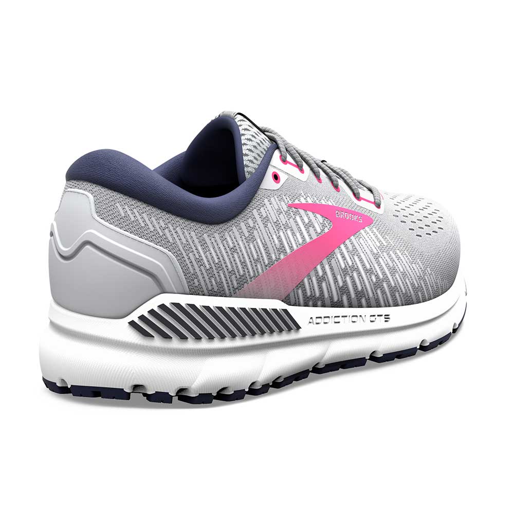Women's Addiction GTS 15 Running Shoe - Oyster/Peacoat/Lilac Rose - Regular (B) - Image 4