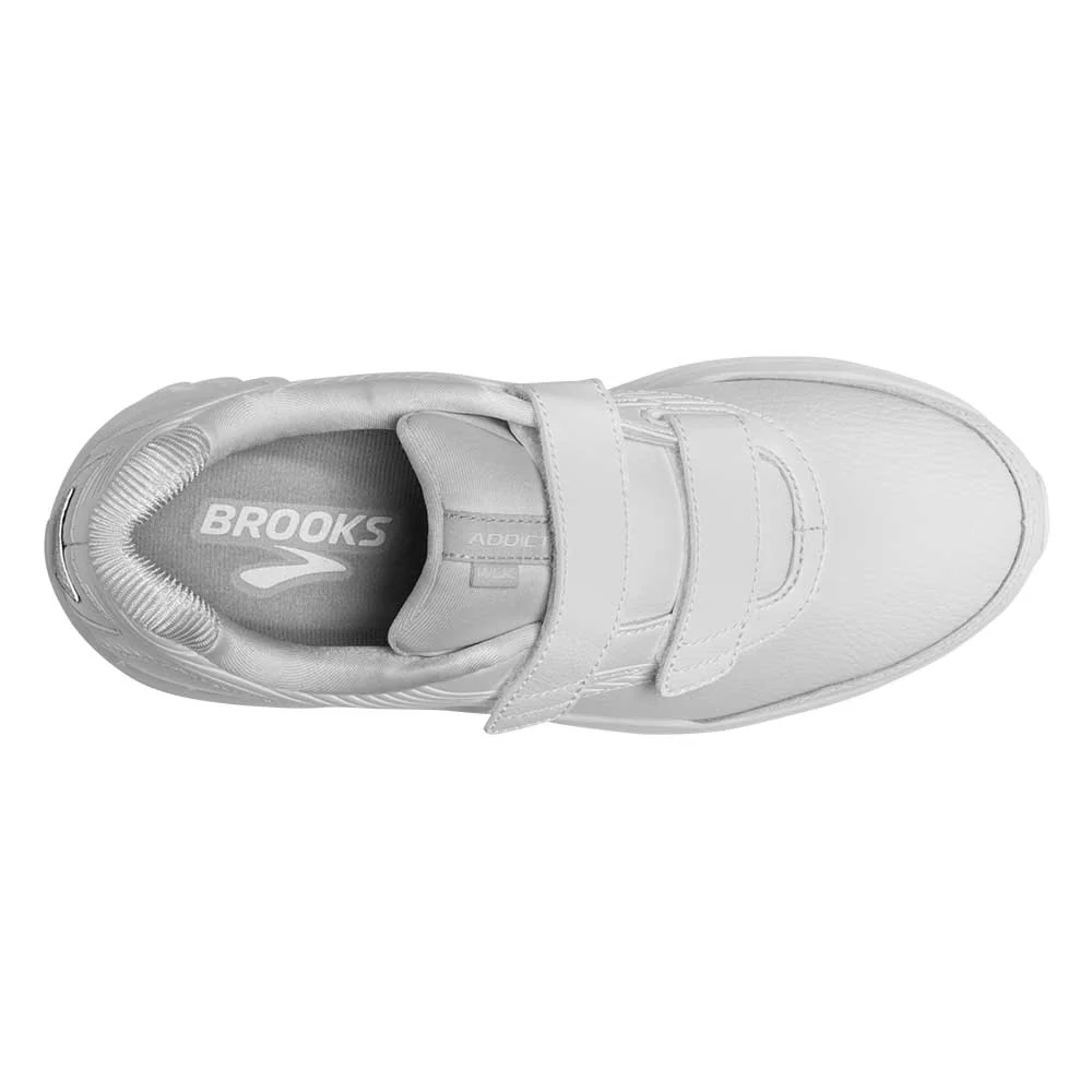 Women's Addiction Walker V-Strap 2 Walking Shoe - White/White- Extra Wide (EE) - Image 3