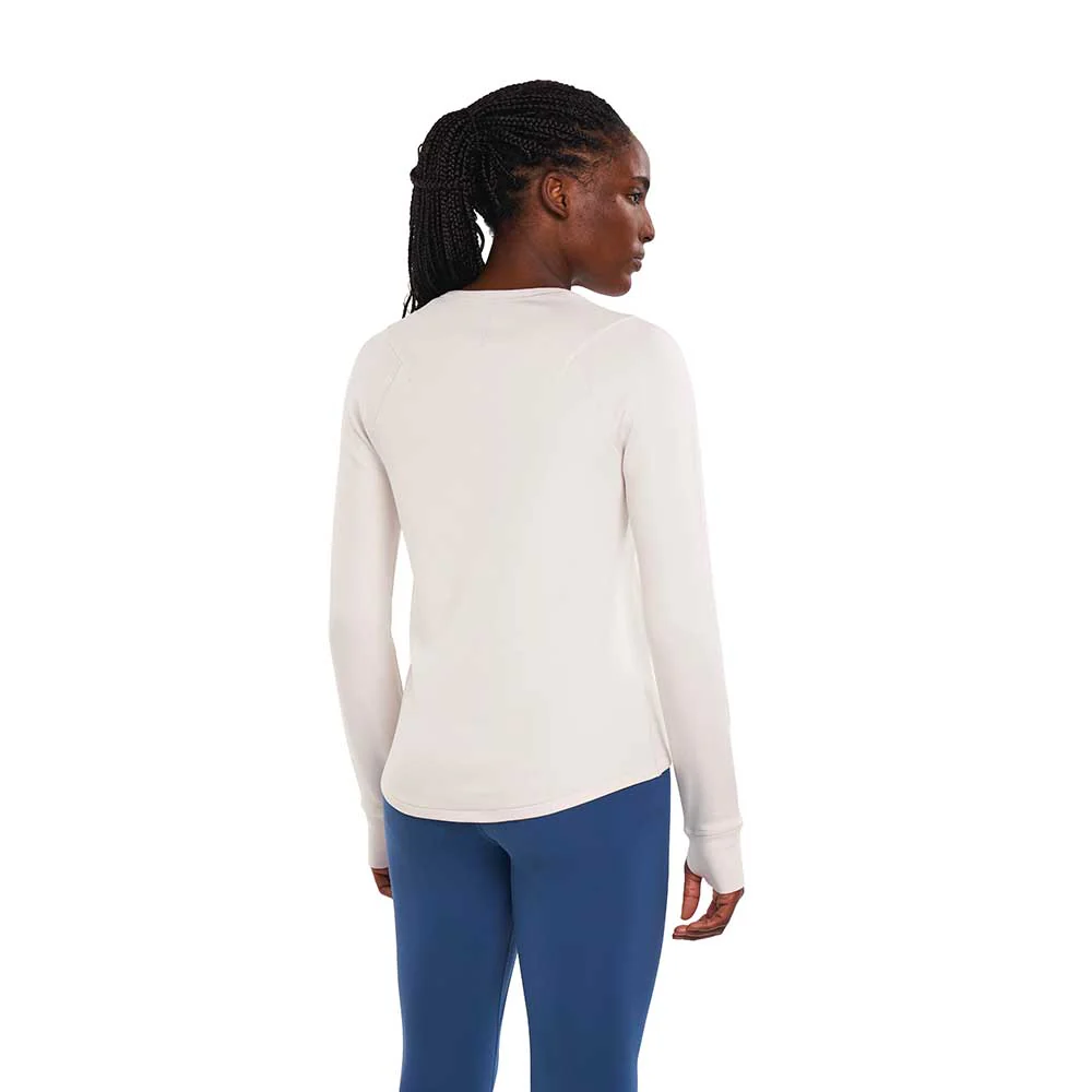 Women's Alrn Raglan Thermal Crew - White Sand - Image 2