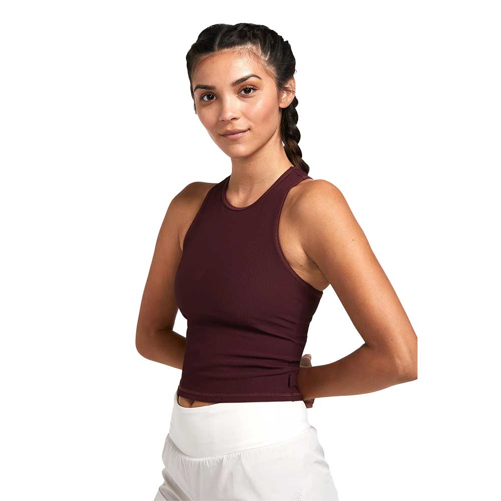 Women's ALRN Rib Crop Tank - Port