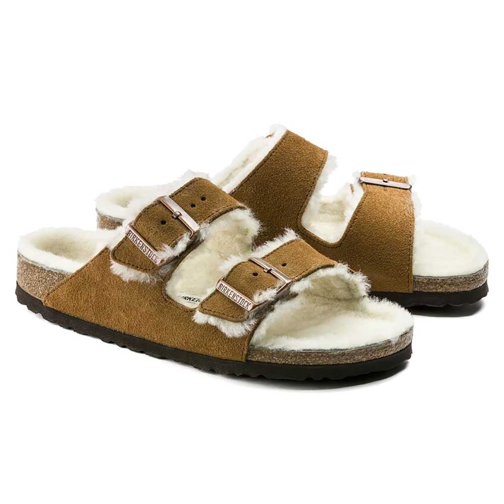 Women's Arizona Shearling Sandal - Mink - Regular/Medium - Image 3