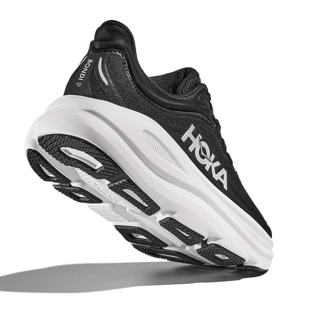 Women's Bondi 9 Running Shoe - Black/White - Regular (B) - Image 5