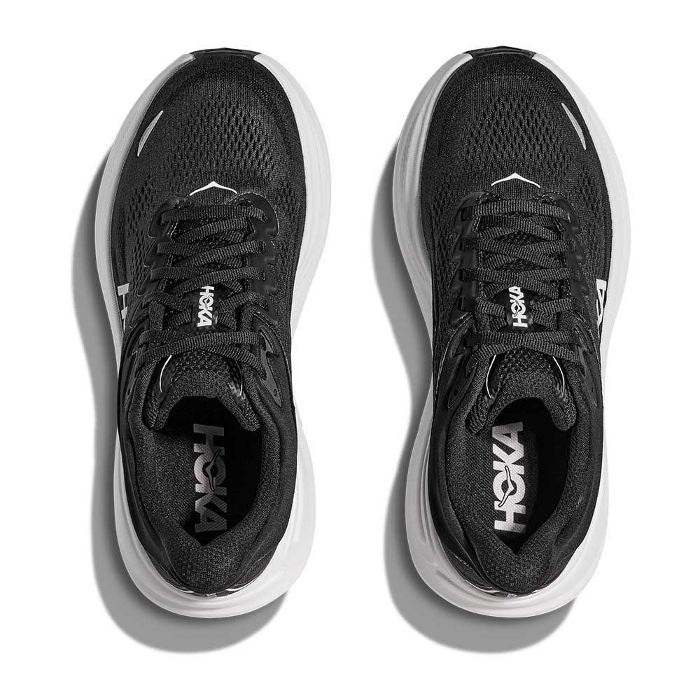 Women's Bondi 9 Running Shoe - Black/White - Regular (B) - Image 7