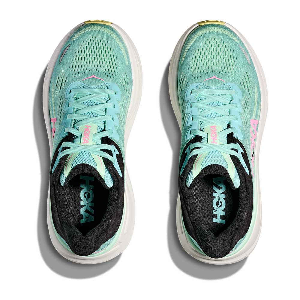 Women's Bondi 9 Running Shoe - Blue Spark/Mint Fluorite - Wide (D) - Image 7