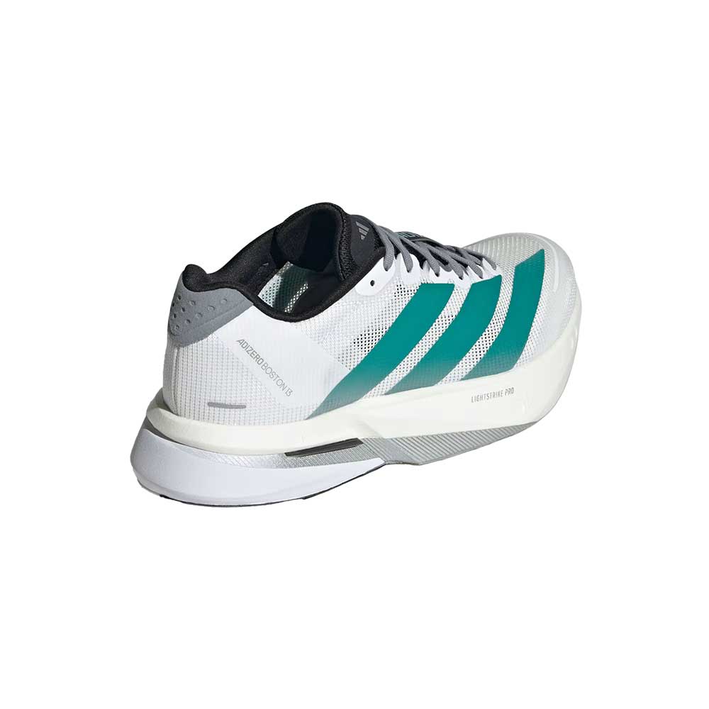 Women's Boston 13 Running Shoe - Cloud White/Pure Teal/Grey - Regular (B) - Image 3