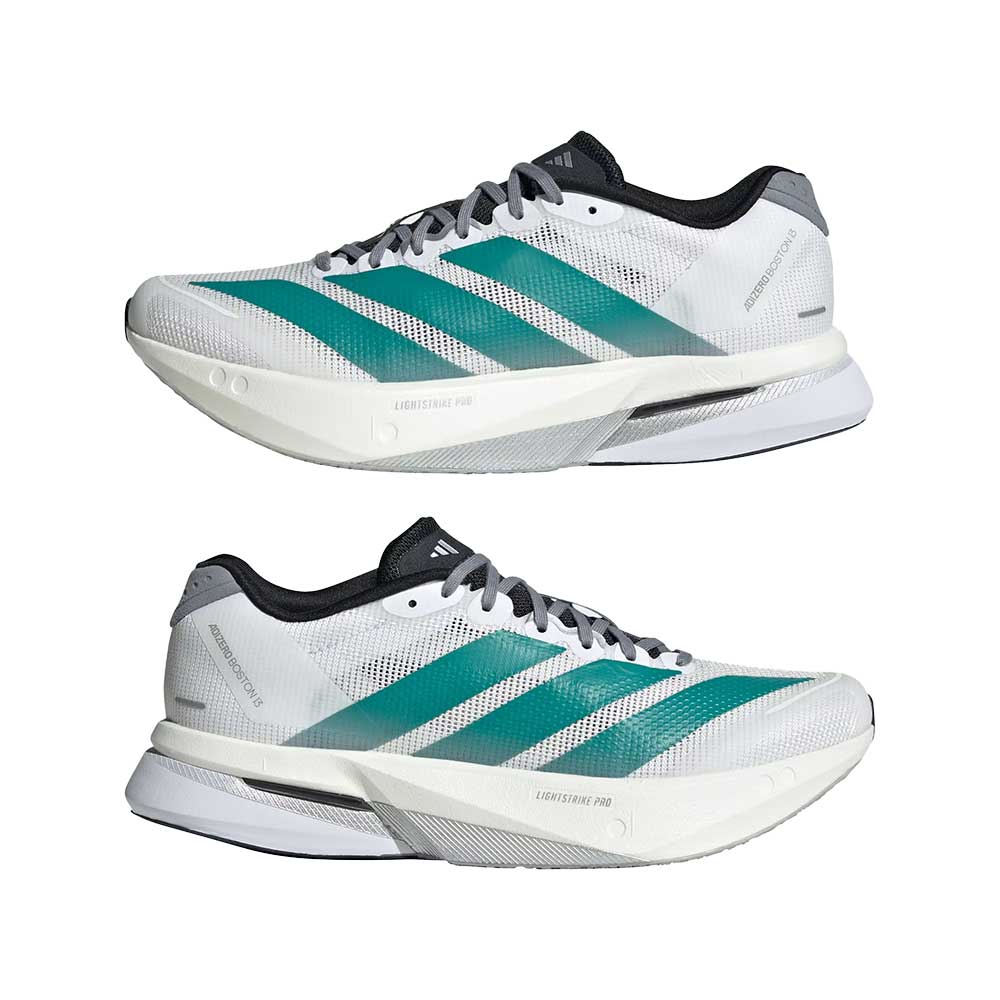 Women's Boston 13 Running Shoe - Cloud White/Pure Teal/Grey - Regular (B) - Image 5