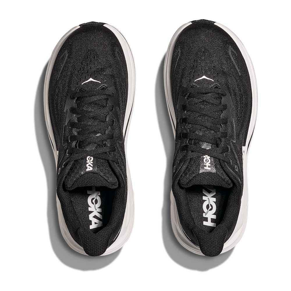 Women's Clifton 10 Running Shoe - Black/White - Wide (D) - Image 7