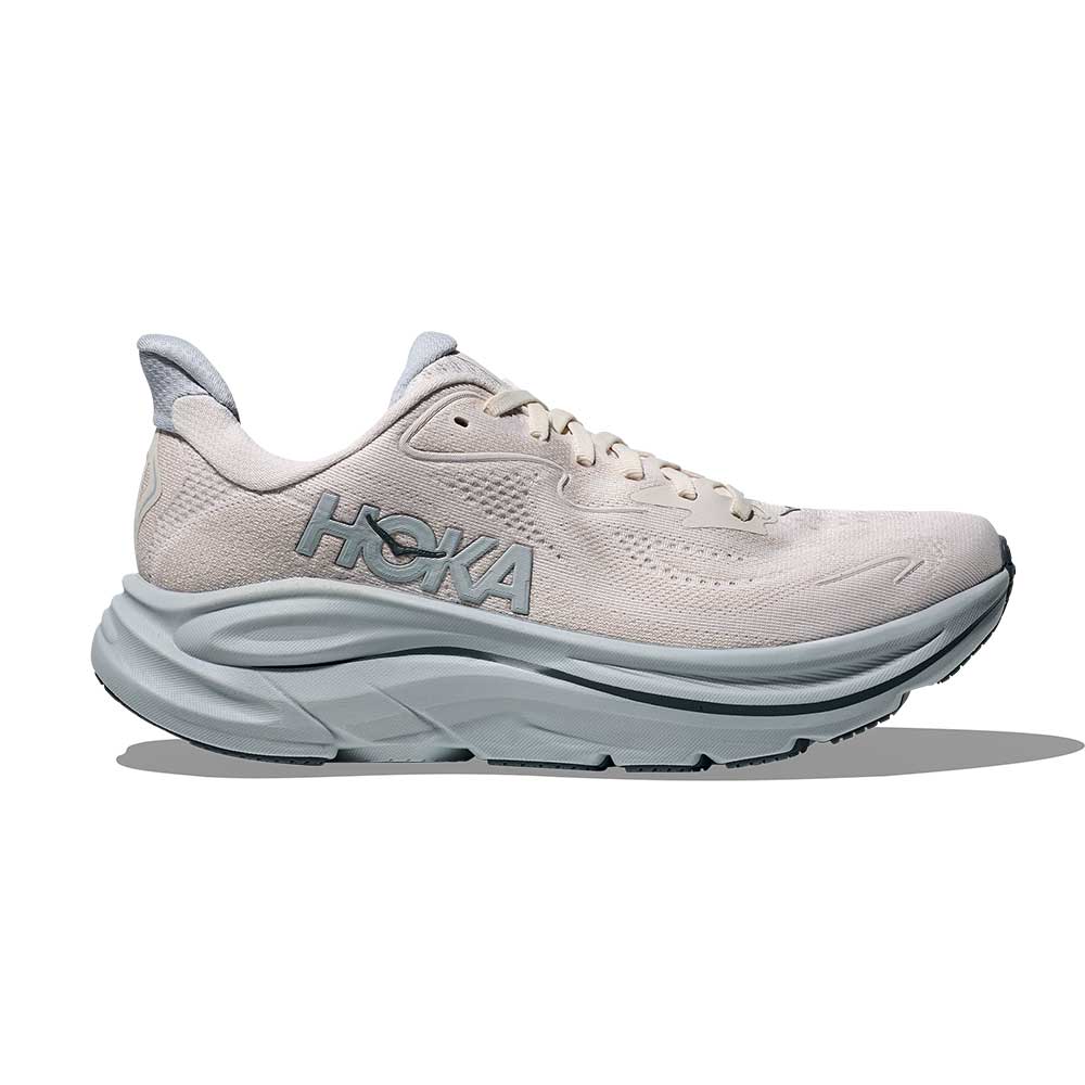 Women's Clifton 10 Running Shoe - Grout/Mineral Blue - Wide (D)