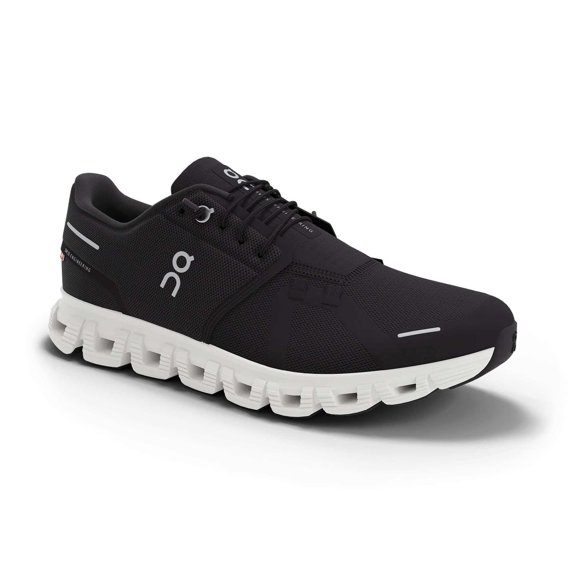 Women's Cloud 6 Running Shoe - Black/White - Regular (B) - Image 2