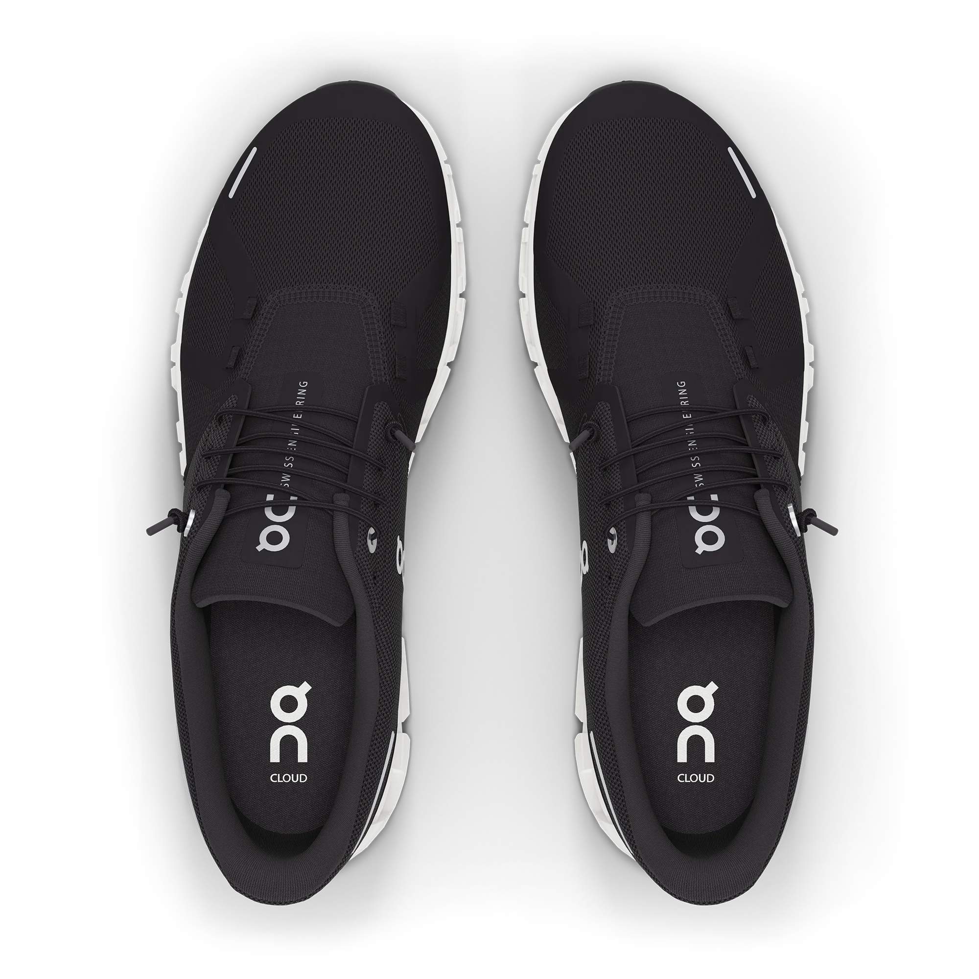 Women's Cloud 6 Running Shoe - Black/White - Regular (B) - Image 5