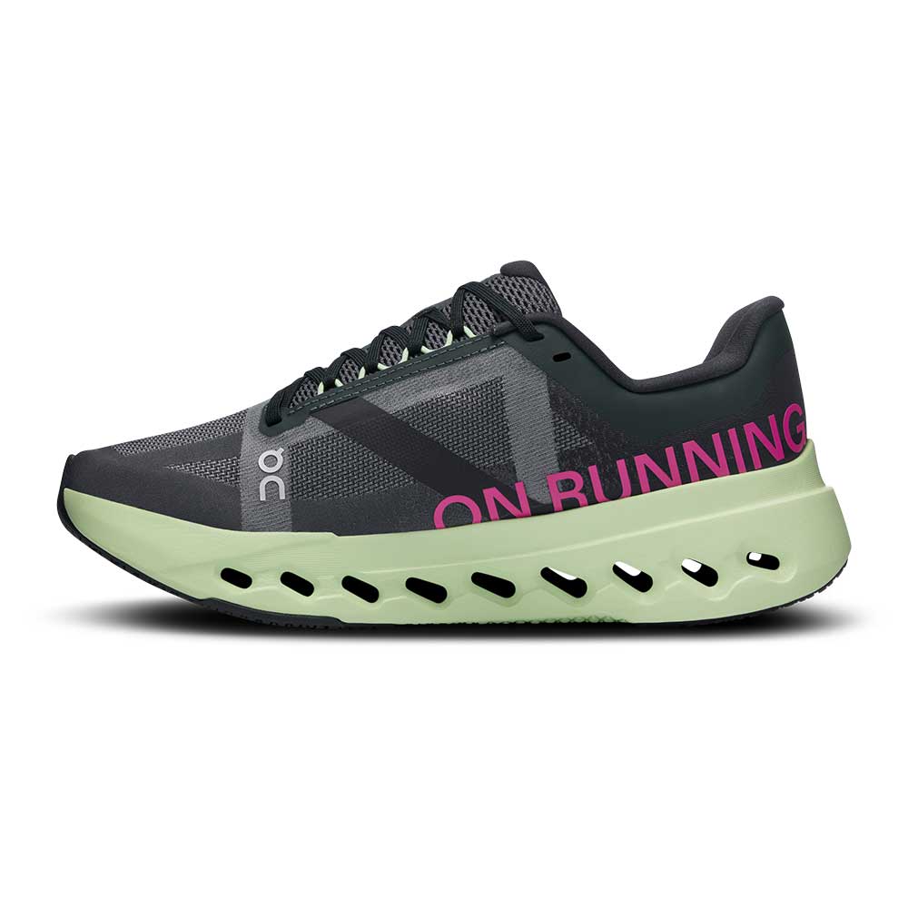 Women's Cloudsurfer Next Running Shoe - Black/Lima - Regular (B) - Image 3