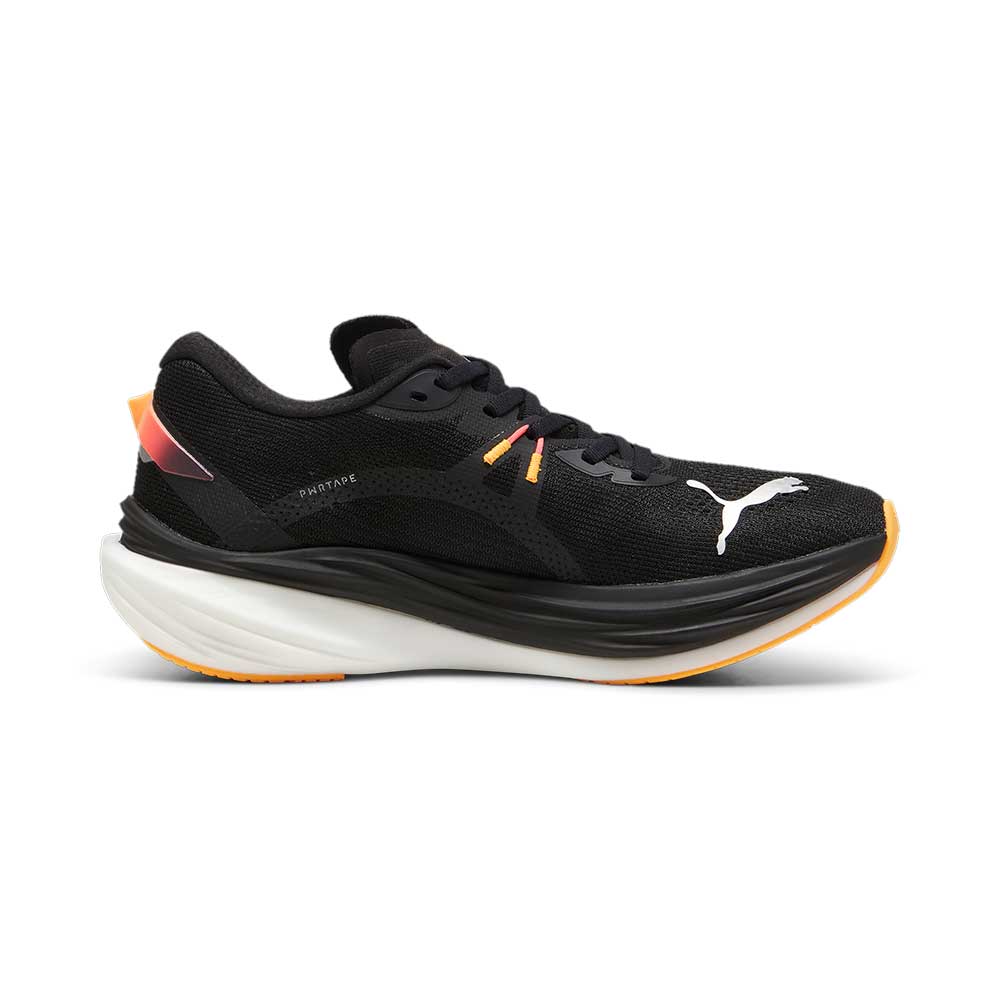Women's Deviate Nitro 3 Running Shoes - PUMA Black-Sunset Glow-Sun Stream - Regular (B) - Image 4
