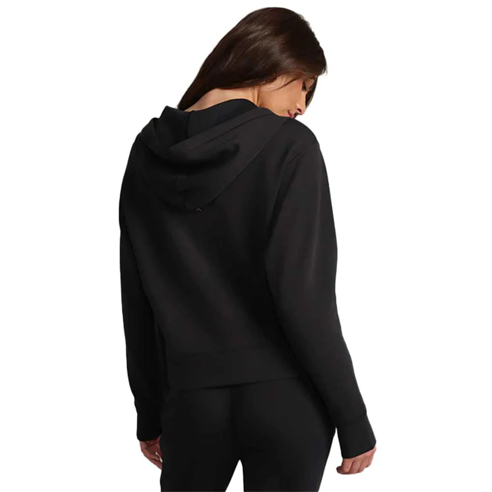 Women's DreamGlow Full Zip Hoodie - Pure Black Heather - Image 2