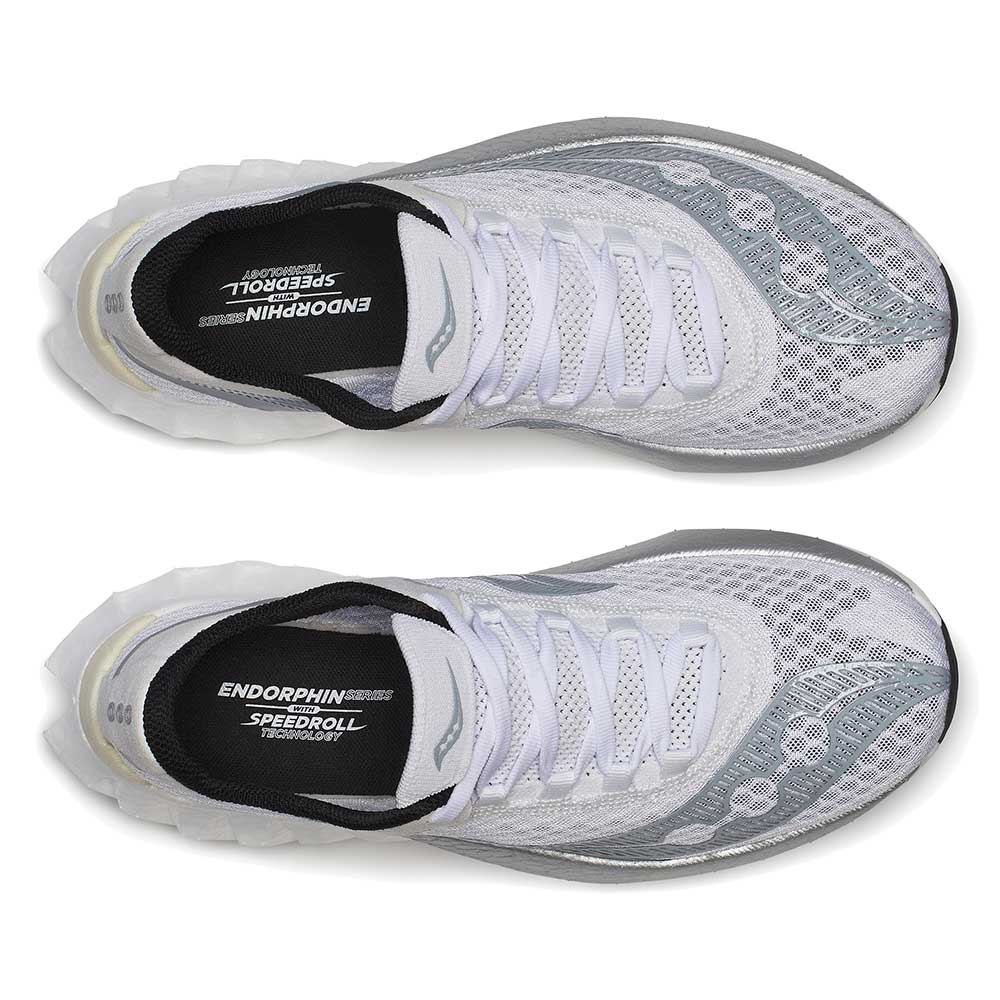 Women's Endorphin Pro 4 Running Shoe - White/Silver - Regular (B) - Image 5