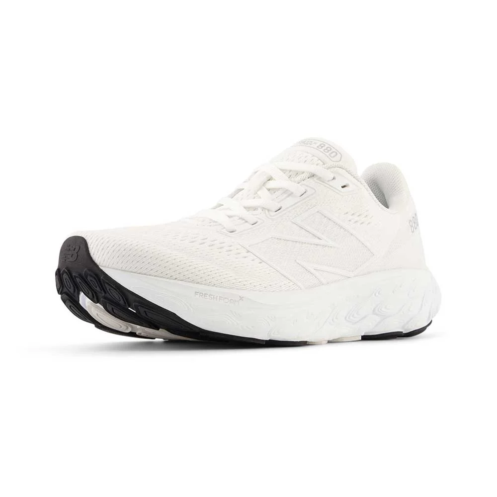 Women's Fresh Foam X 880v14 Running Shoes - White/Silver Metallic - Wide (D) - Image 4